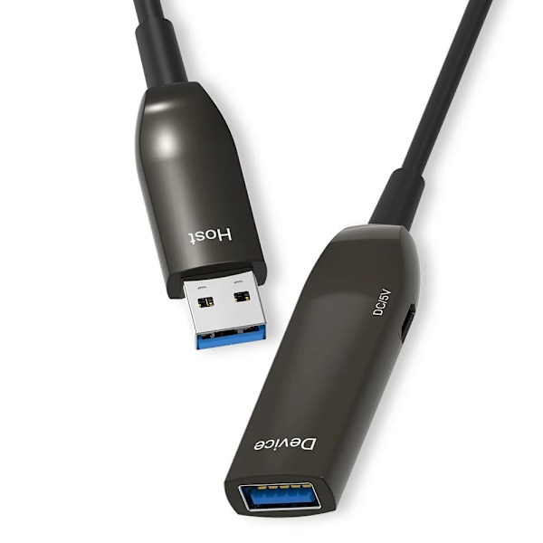 AOC USB 3.0 Optisk Kabel USB3.0 Förlängningskabel Bakåtkompatibel med USB2.0 5Gbps för HDD Encl Digitalkamera 10m