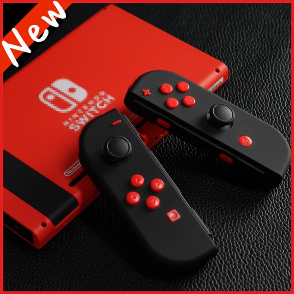 Svart Röd DIY Switch Skal JoyCon Controller Ersättningshölje NS Konsolfodral För Nintendo Switch Tillbehör