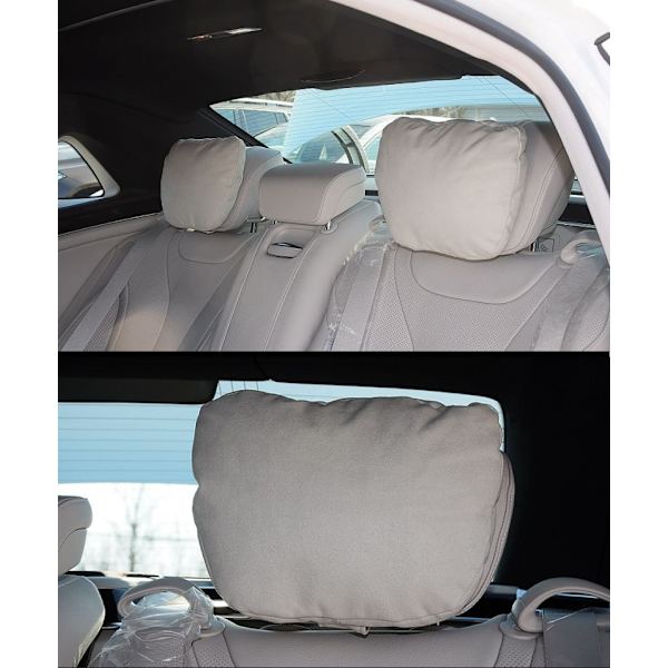 Nackstöd för bilnackstöd / Maybach Design S Class Mjuk Universal Justerbar Bil Nackkudde Midjekudde Gray