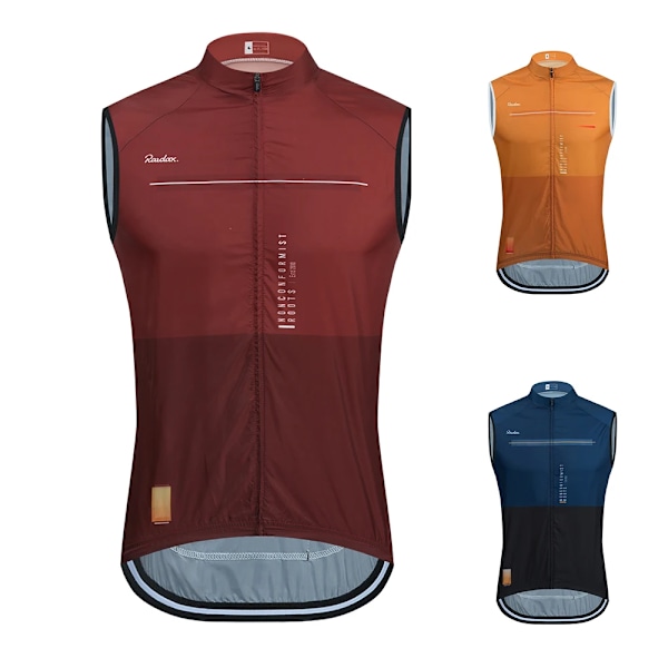 Herr Raudax Ärmlös Cykel Mesh Ciclismo Cykel Undertröja Jersey Vindtät Cykelkläder Gilet Motorcykelväst Option 3 S