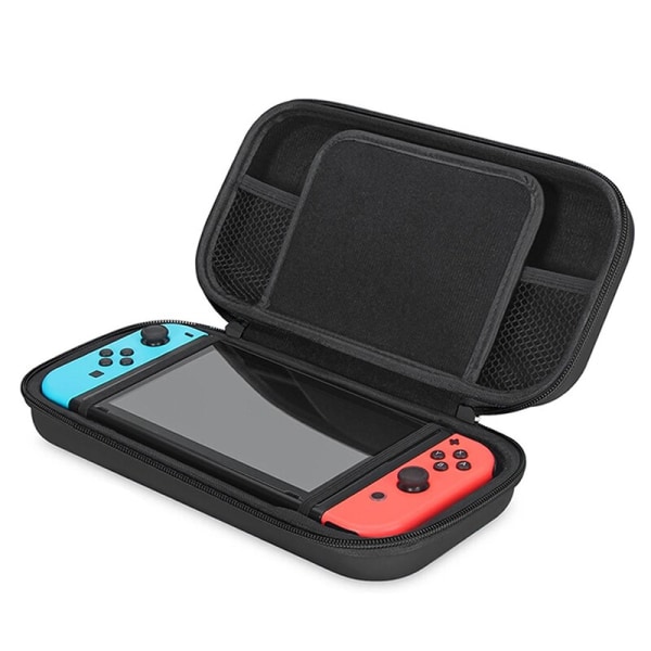 Nintendoswitch Bärbar Handförvaringsväska Nintendos Nintend Switch Konsol EVA Bärväska Skydd för Nintendo Switch Tillbehör Black with logo