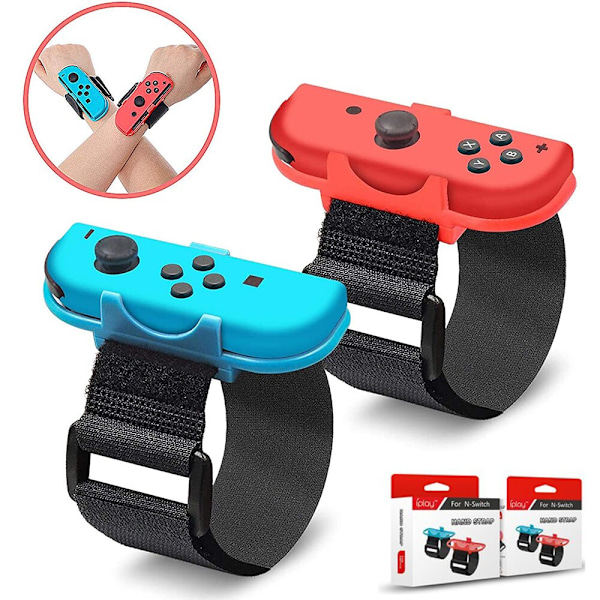 1 Par Justerbara Spel Armband Elastiskt Band för Nintendo Switch Joy-Con Kontroller Handleds Dance Band Armband För Switch OLED