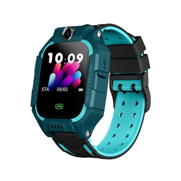 Z6 Barn SOS Smart Klocka IP67 Vattentät SIM-kort Barnklocka GPS Tracker Anti-förlorad Smart Armband För IOS Android PK Q12 Q50 Blue