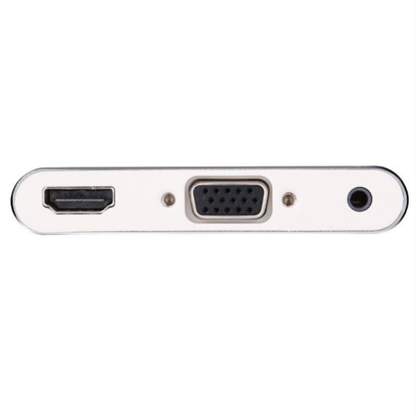 iPhone till HDMI Audio TV AV-adapterkabel + USB-kabel för Iphone 5s 6 6s 7 7-kontakt Ipad IPod