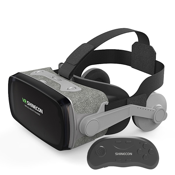 VR-glasögon Box 3D-hjälm Virtual Reality-enheter VR-headset för 4,7 till 6,53 tum smartphonespel film videospel kikare Bundle C