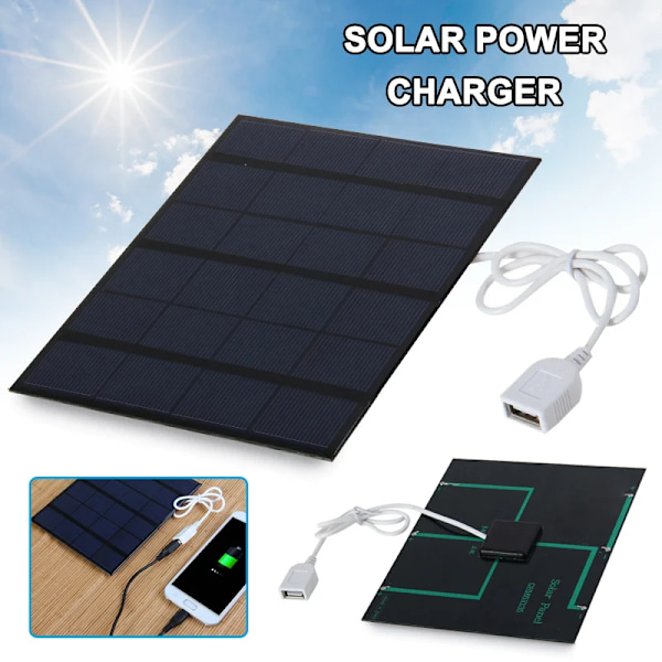 Solpanel Powerbank Bärbar Mobiltelefonladdare för Utomhusöverlevnad Camping supervivencia BHD2