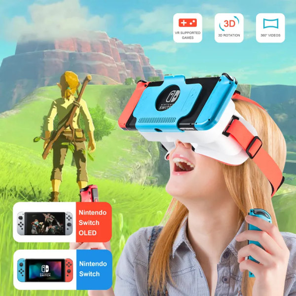 VR-glasögon för Nintendo Switch OLED 3D-glasögon 1ce0 | Fyndiq