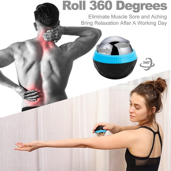 60MM Cryo Cold Roller Varm & Kall Kompress Massage Roller Ball orange