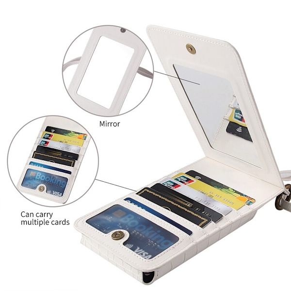 Plånbok Läder Telefonväska Fodral För iPhone 13 12 11 Mini Pro X XS Max 7 8 Plus XR 6 6s SE 2020 Lyx Dragkedja Kortplats Skydd Coque Gray