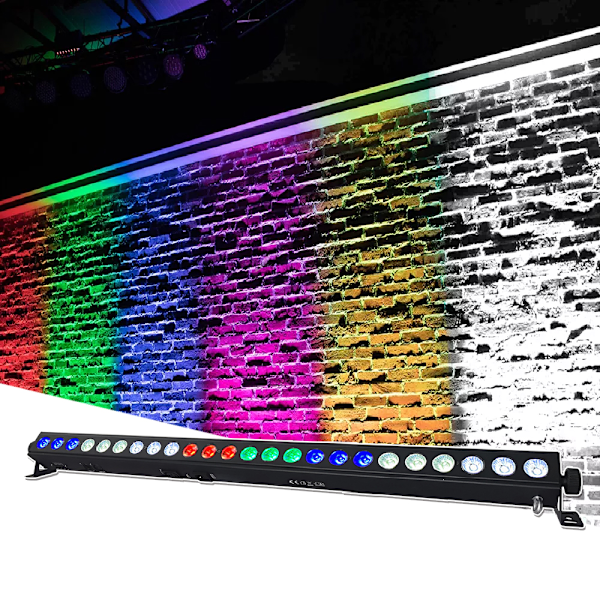 LED 24X4W RGBW 4IN1 Väggtvätt Ljus DMX512 Par Led Bar Ljus DJ Disco Club DMX Scen Party Show Effekt Belysning Stråle Tvätta 2IN1