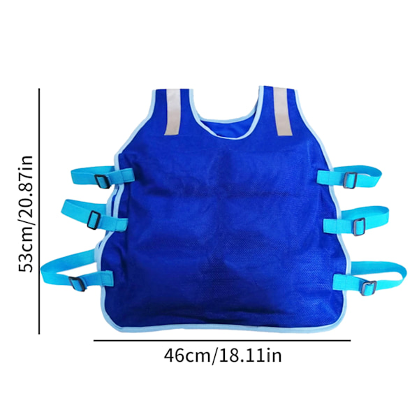 Kylväst för sommaren med 12/24 st ispåsar för utomhusfiske, cykling, löpning, matlagning, ridning, anti-hög temperatur 24 ice packs