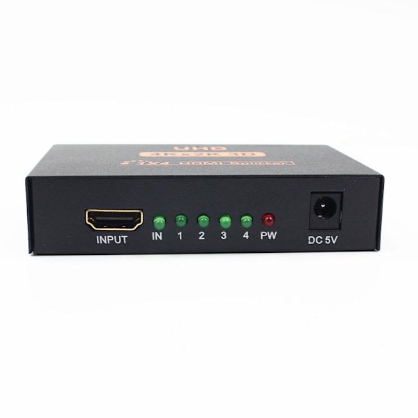 Original HDMI-splitter 4 portar Hub Repeater Amplifie UHD 3D 4K*2K Full HD 1080p 1X4 för HDTV