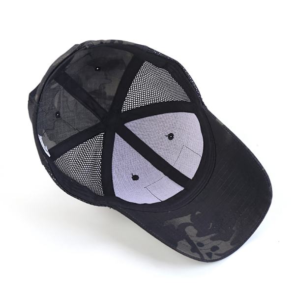 Utomhus Multicam Kamouflage Justerbar Keps Mesh Taktisk Militär Armé Airsoft Fiske Jakt Vandring Basket Snapback Hatt