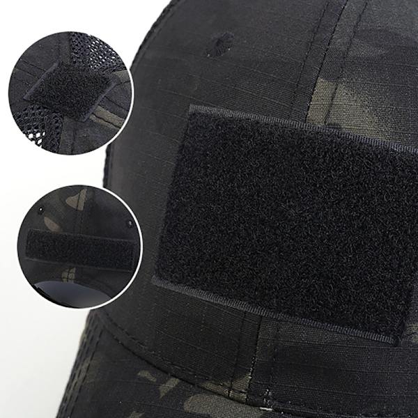 Utomhus Multicam Kamouflage Justerbar Keps Mesh Taktisk Militär Armé Airsoft Fiske Jakt Vandring Basket Snapback Hatt