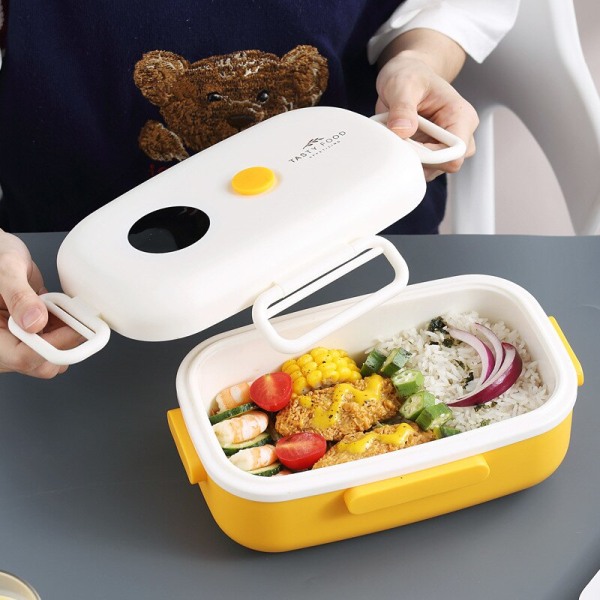 Håll Varm Lunchlåda Bento Box Fräsch Skål Temperaturdisplay Studenter Barn Vuxna Isolering Matbehållare Servis Kök Blue