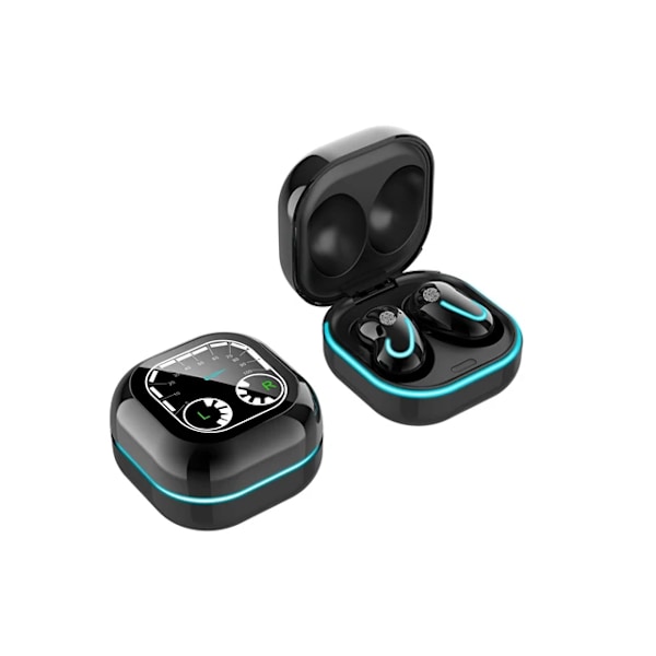 Trådlösa Bluetooth-kompatibla TWS S6 SE Trådlösa hörlurar Öronproppar Bluetooth-5.1 Touch Control Headset Sport Bluetooth Hörlurar Black