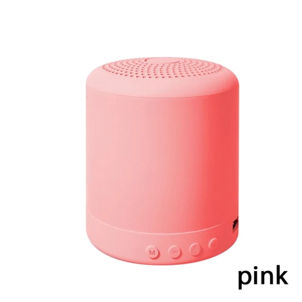 A11 Mini Smart Bärbar Trådlös Högtalare MP3-högtalare Uppladdningsbar Musik Subwoofer HiFi Stereo Pink