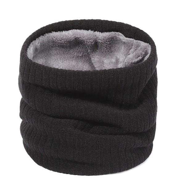 Motorcykel Balaclavas Tjock Stil Plus Sammet Unisex Halsduk Utomhus Stickade Krage Halsdukar Håll Värmen Vinter Halsdukar Black