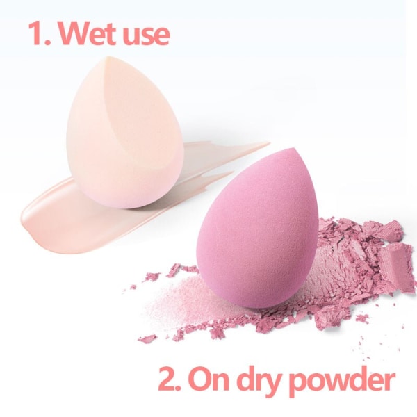 8 ST Beauty Blender Dam Kosmetisk Puff Svamp pink