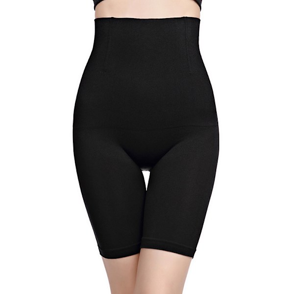 Högmidjade Shapewear Trosor för Kvinnor, Butt Lifter, Slimmande Underkläder, Body Shaperwear, Midjetränare, Slimmande Underkjol, Platt Mage Black XL-XXL