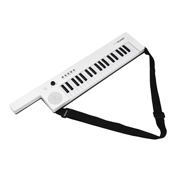 Gitarrformad Elektroniskt Piano med Tangentbord 37-Toner Elektroniskt Tangentbord Piano Uppladdningsbart Barnpiano Musikinstrument