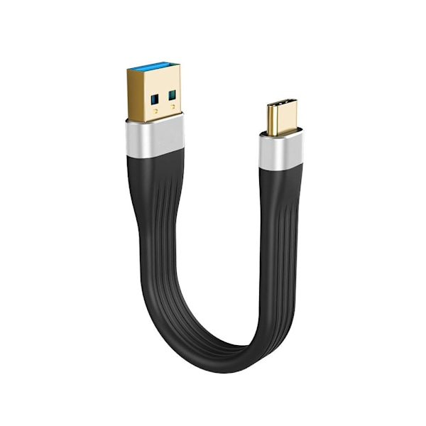 Ultrakort USB-C-kabel USB 3.1 Gen.1 USB 3.0 A hane till USB-C hane snabbladdning synkroniseringsdatakabel 5Gpbs 3A 60W