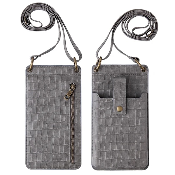 Plånbok Läder Telefonväska Fodral För iPhone 13 12 11 Mini Pro X XS Max 7 8 Plus XR 6 6s SE 2020 Lyx Dragkedja Kortplats Skydd Coque Gray