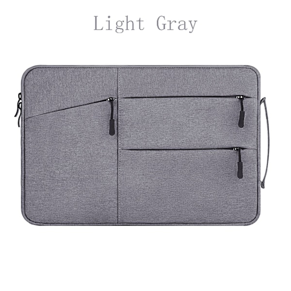 Handväska för Macbook Pro 14 Sleeve M1 Pro 16 15 11 12 Matebook 13 Air Xiaomi Laptopväska för Lenovo Nylonfodral Mac Air M2 Väska Light Gray 14 inch