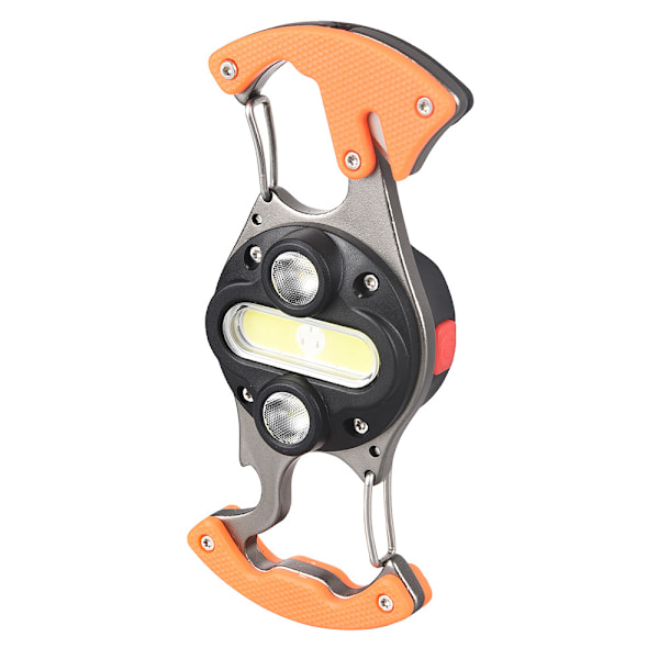 Mini Multifunktionell LED Ficklampa Super Ljus Campinglampor med Magnet och Skruvmejsel Flerfärgad Vattentät Ljus Orange