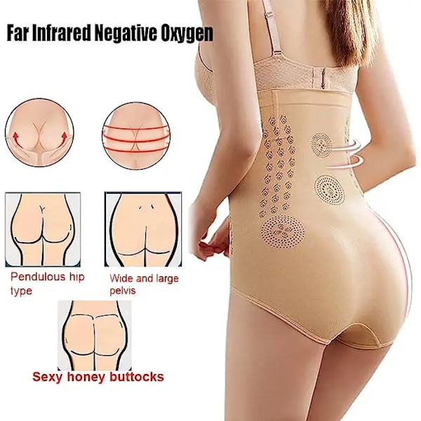 Unik Fiber Restoration Shaper Tummy Control Shapewear Lårförminskande Midjetränare Underkläder För Kvinnor Bodyshaper Trosor Skin L