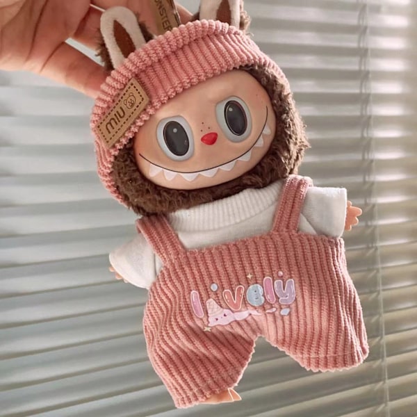 För 17CM Nyckelring Labubu Hänge Klädbyte, Babykläder, Klänningar, Hängslen, Byxor Option 29