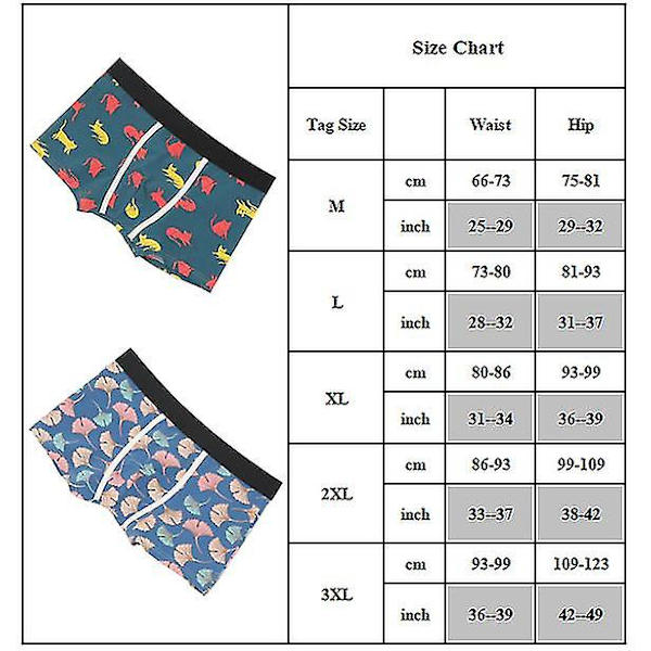 Miesten Puuvilla Boxer Alusvaatteet Arkut Alushousut Red 3XL