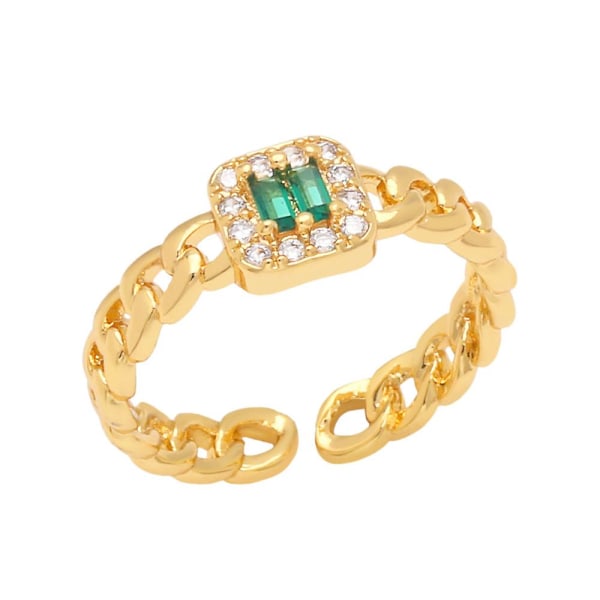 Ring Vintage Zircon Justerbara Modesmycken Ac10068 purple