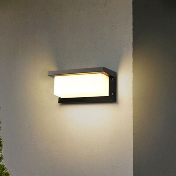 Retro utendørs vanntett LED-vegglampe