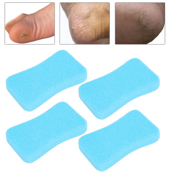 4 stk. blå callus eksfolierende sten pimpsten hård hudfjerner pedicure skrubber