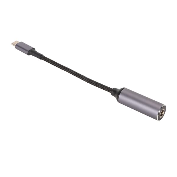 100W USB C PD Opladerkabel DC 5.5x2.1mm Hun til Han med Auto Identifikationschip