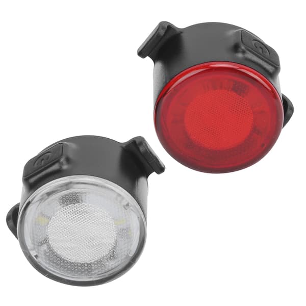 USB Oppladbart Sykkel LED Baklys Frontlys Sett Mini Varsellys for Nattsykling
