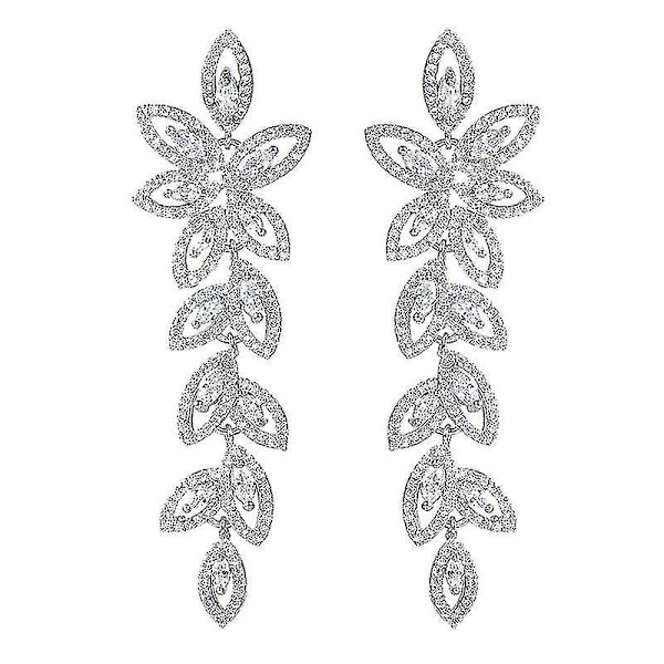 långa örhängen Cubic Zircon Jewlery Stud Örhängen