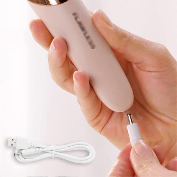 USB til DC strømkabel 1,2 m erstatningsoplader til Flawless Pedi med hurtig USB-opladning