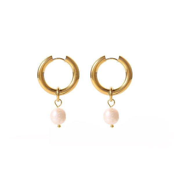 Örhänge Pearl Vintage 14k Girls&#39; Modesmycken Ac3768 A253