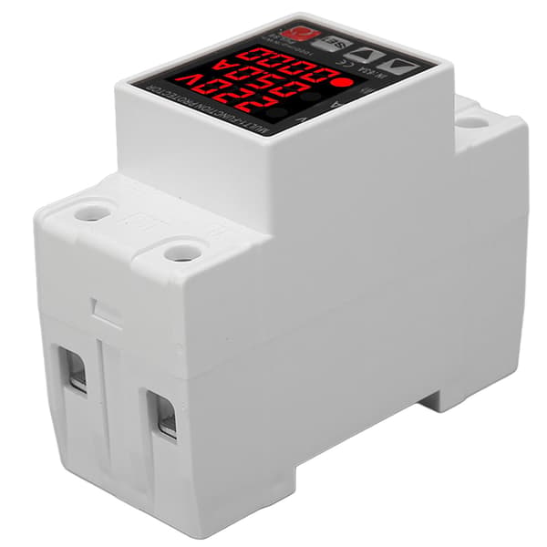 Strömskydd 3 Display Justerbart Intelligent Överspännings Underspänningsskydd AC 80‑300V 1‑63A