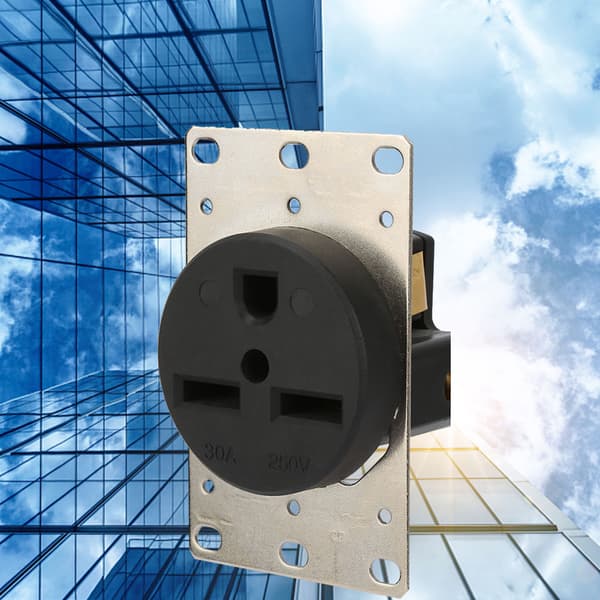 NEMA 6 30R 30A 250V Industriel Strømstik 3 Huls Stik Ledningsforbindelse