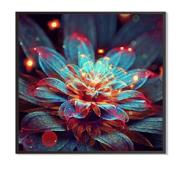 Blommor och blommor Diamond painting (30*30 cm)