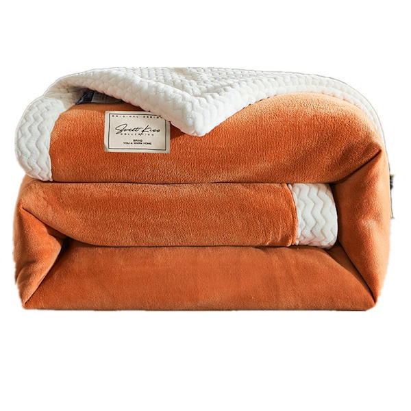 Tre-lags fortykket fleece tæppe Multifunktionelt fleece tæppe (100*150CM)