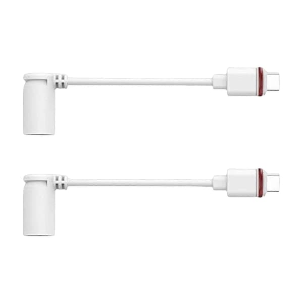 Typ C-adapterkabel för solpaneler och säkerhetskameror Höghastighetsladdning Hållbarhet Kopparkärnor Vit White