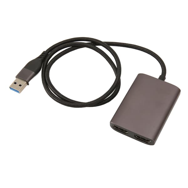 USB C til HDMI Adapter 1080P 60Hz Aluminiumlegering Dobbelt Interface til PC Laptop Kontor
