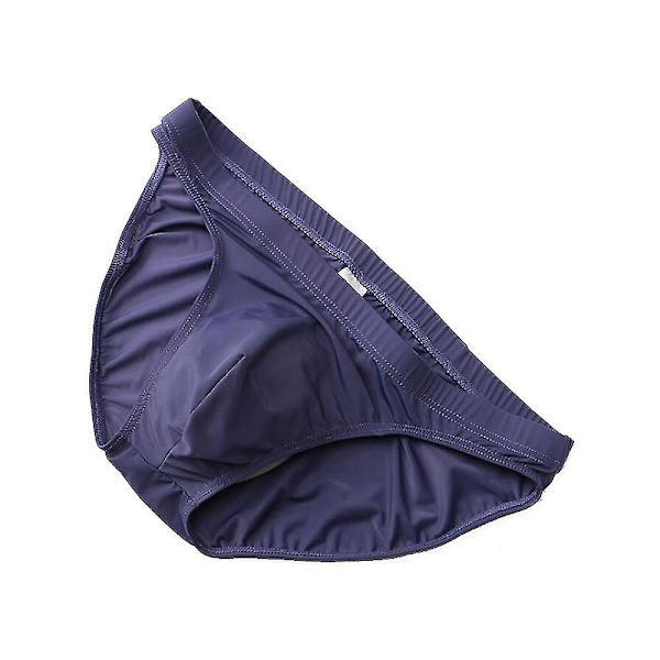 Miesten Thin Ice Silk alushousut pullistuma pussi Alusvaatteet Royal Blue M
