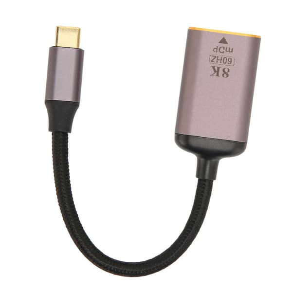 USB-C - Mini DisplayPort -sovitin 8K 60Hz Plug and Play USB-C uros - Mini DP naarin kaapeli USB-C laitteille