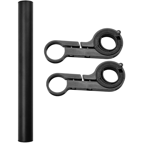 20 cm aluminiumlegering dubbelram svart cykelförlängningsstativ förlängningsfäste lämplig för utomhusbruk