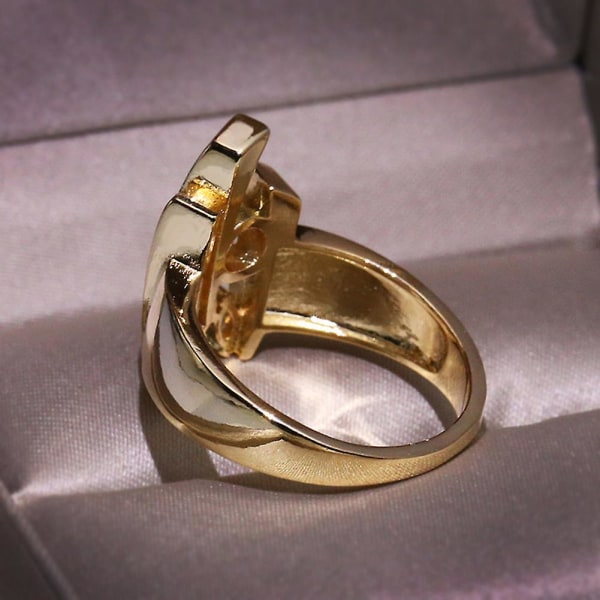 Lyx Marquise Cut Rhinestone inläggningar geometriska fingerring smycken present US 7